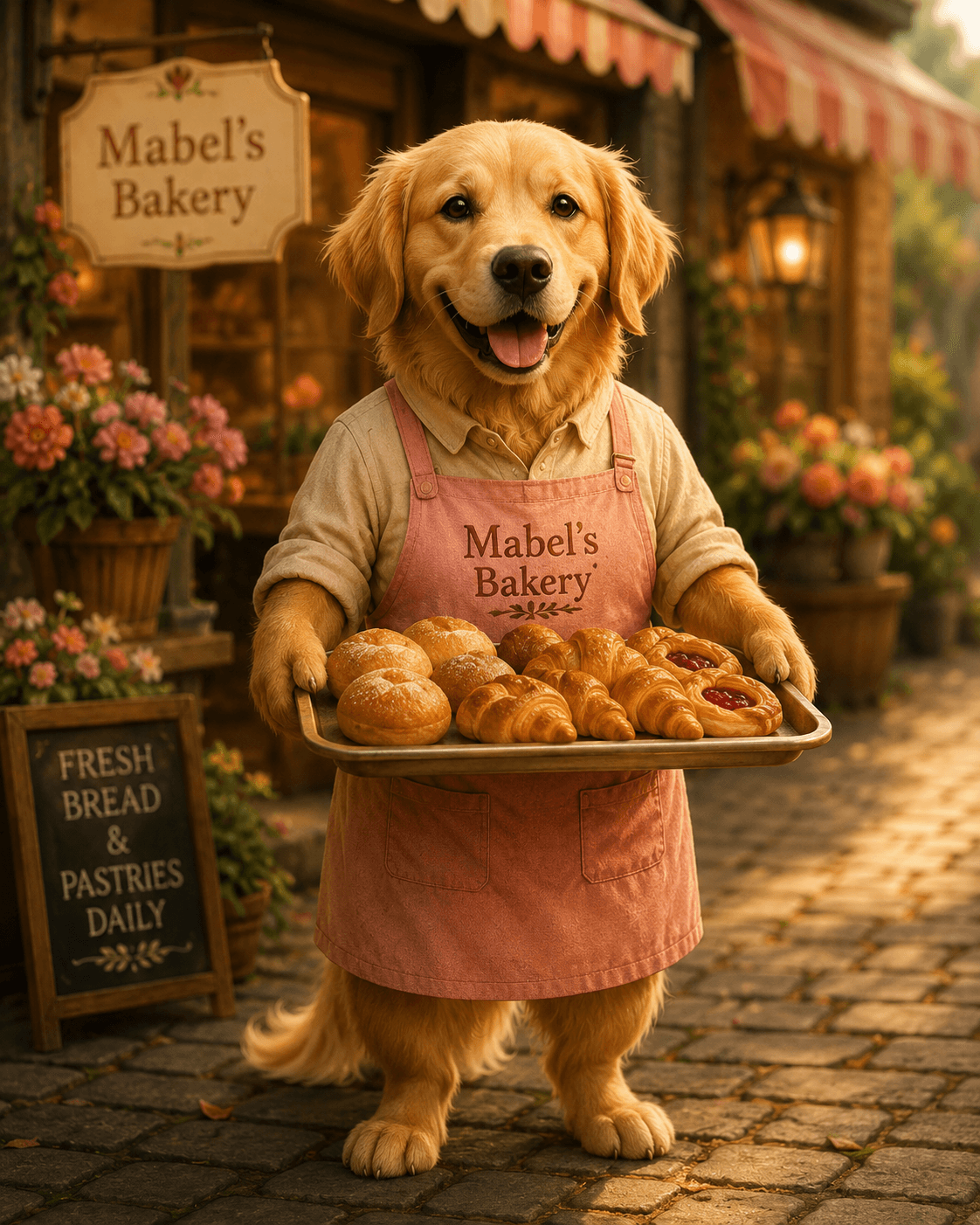 Mabel, The baker